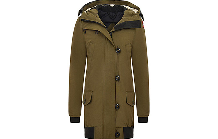 

Женский пуховик Canada Goose, армейский зеленый