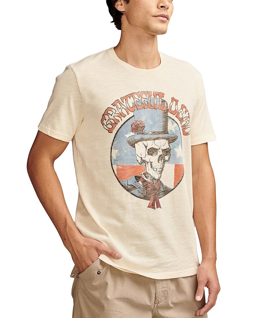

Футболка Grateful Dead с короткими рукавами Lucky Brand, бежевый
