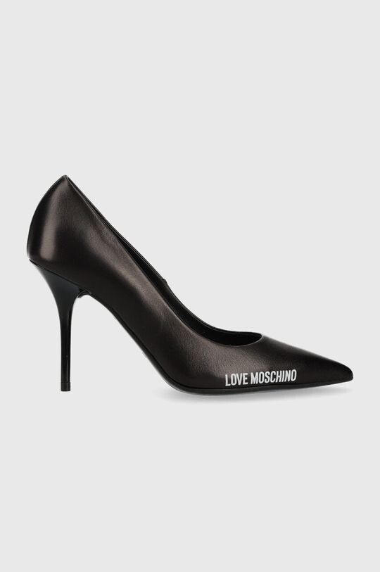 

Кожаные туфли на высоком каблуке Love Moschino, черный