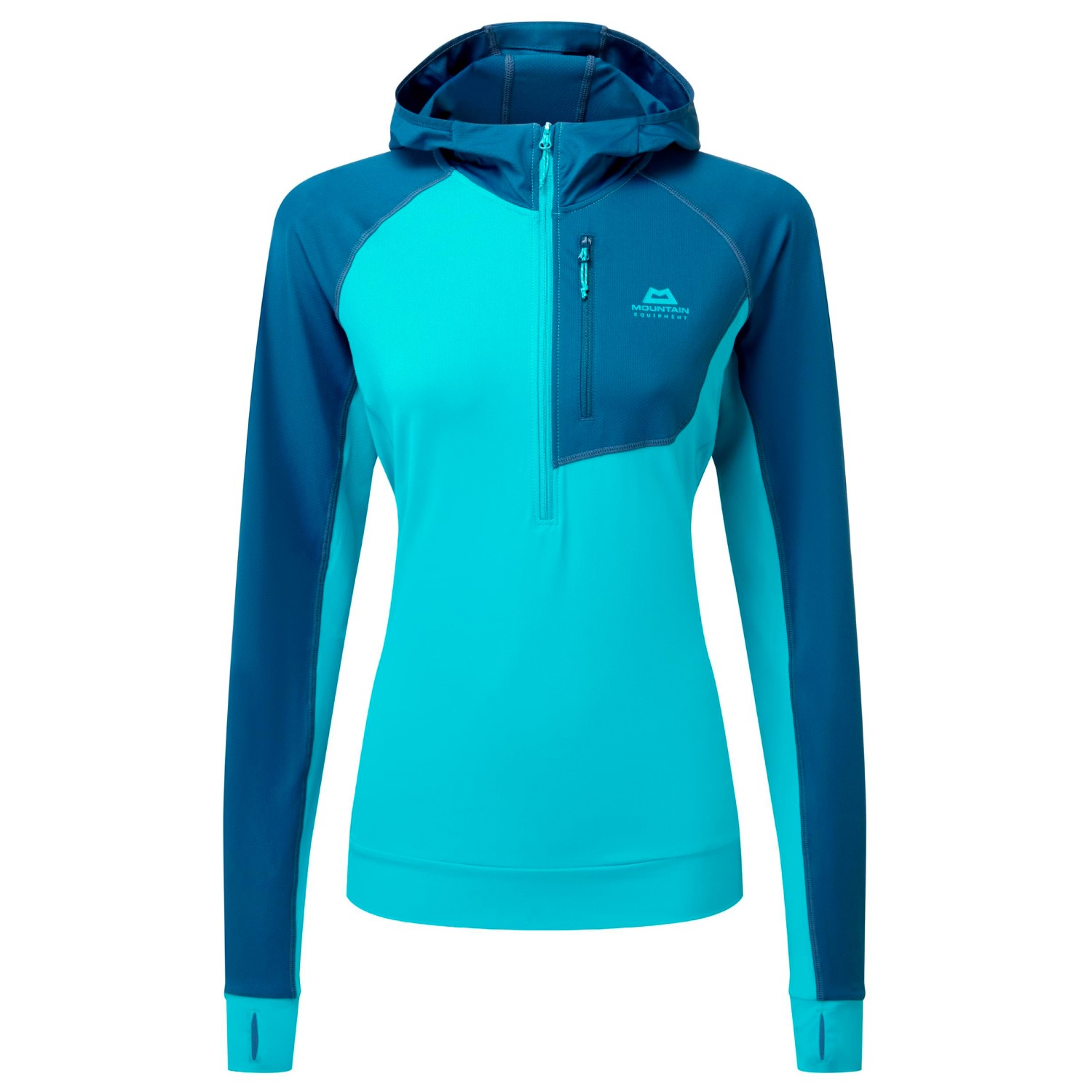 Толстовка с капюшоном Mountain Equipment Women's Aiguille Hooded Top, цвет Topaz/Majolica Blue