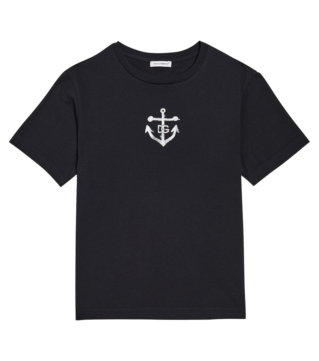 

Футболка из хлопкового джерси с принтом Dolce&Gabbana Kids, синий