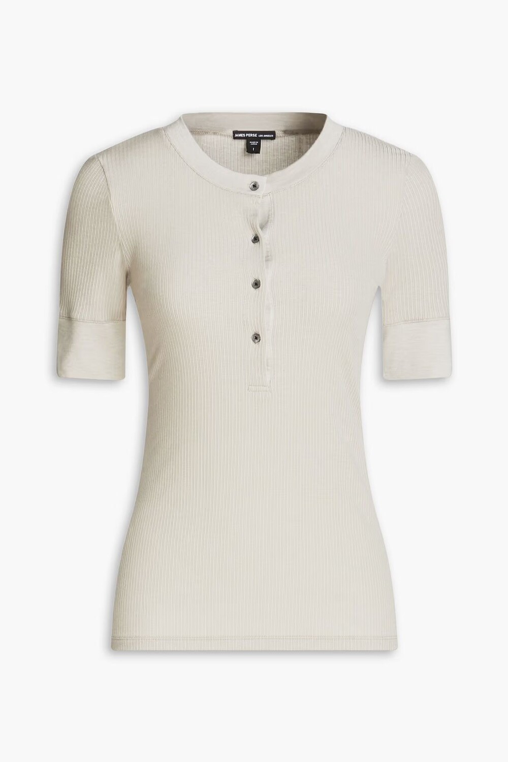 

Топ в рубчик из смесового материала Tencel James Perse, камень