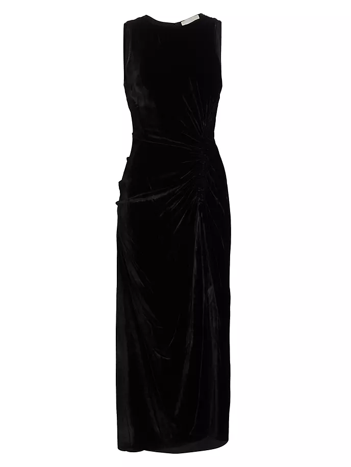 цена Бархатное коктейльное платье Cornelia Ulla Johnson, цвет noir