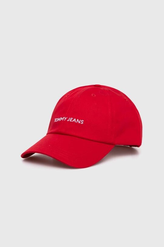 

Хлопковая бейсболка Tommy Jeans, красный