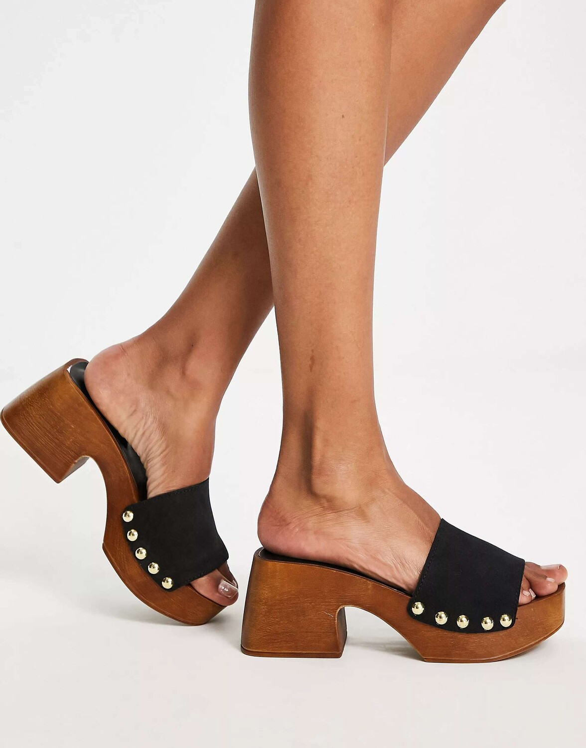 

Черные замшевые сандалии Schuh Tanika