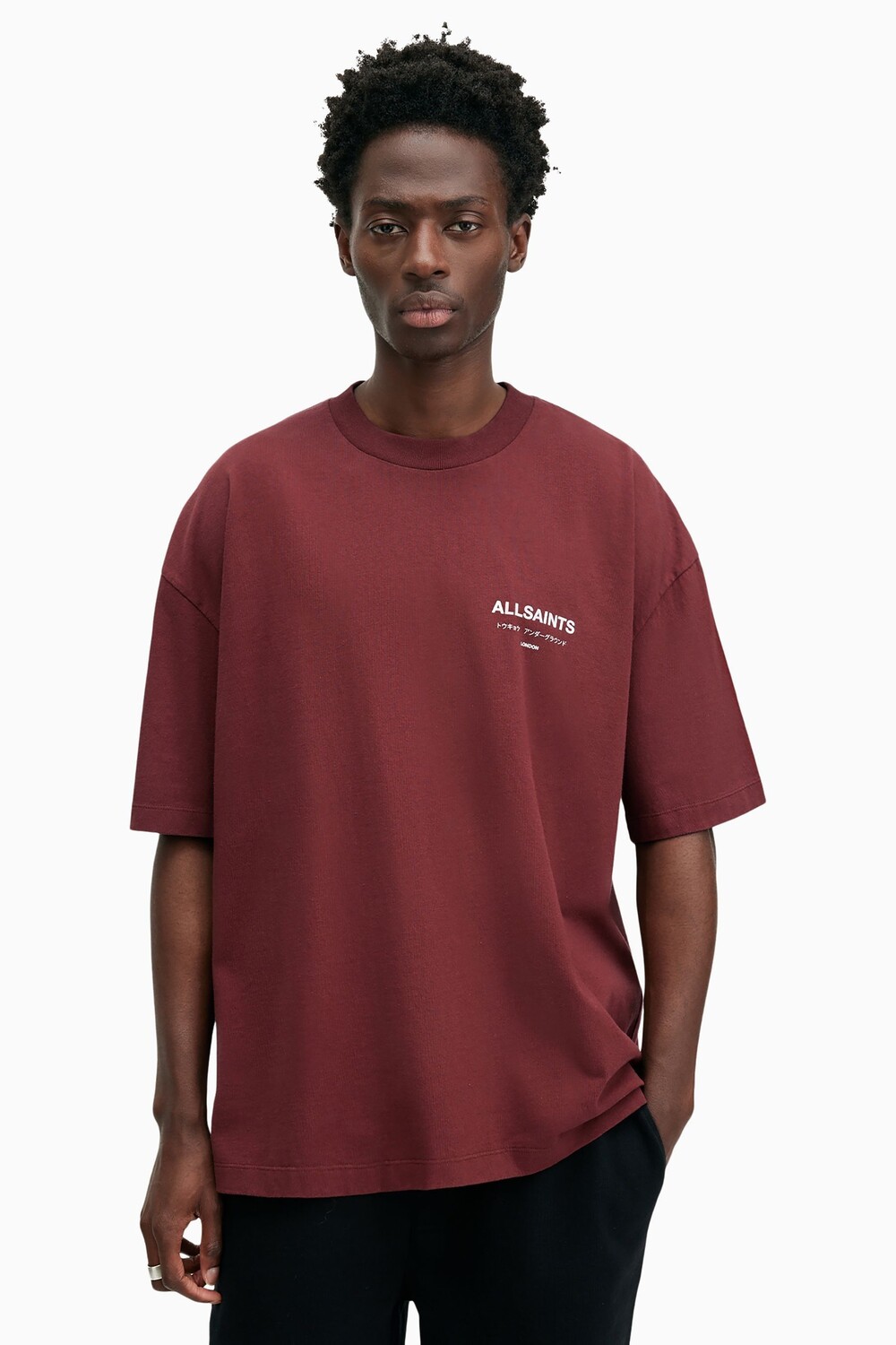 

Футболка с короткими рукавами Allsaints Underground All Saints, красный