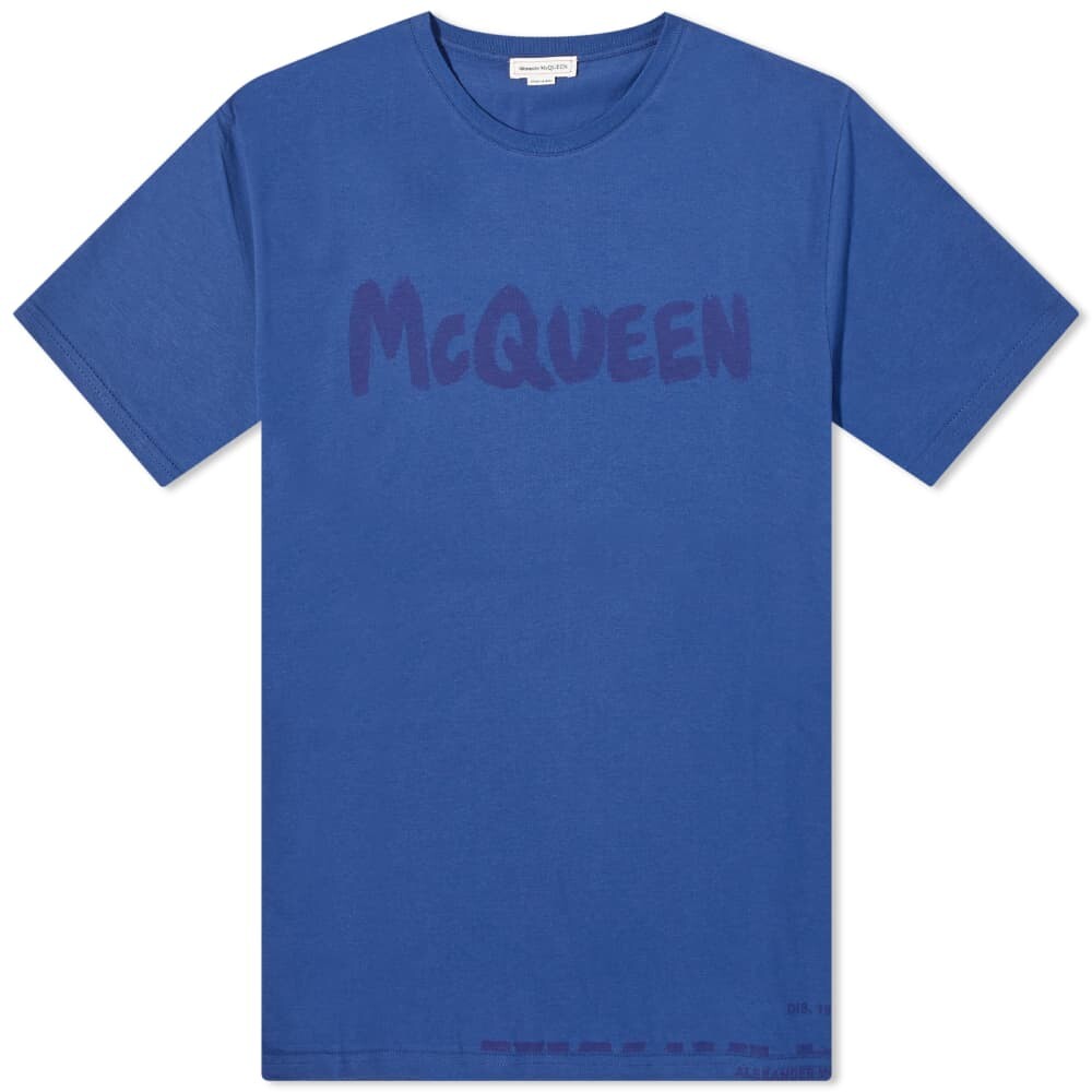

Футболка с логотипом Alexander McQueen в стиле граффити