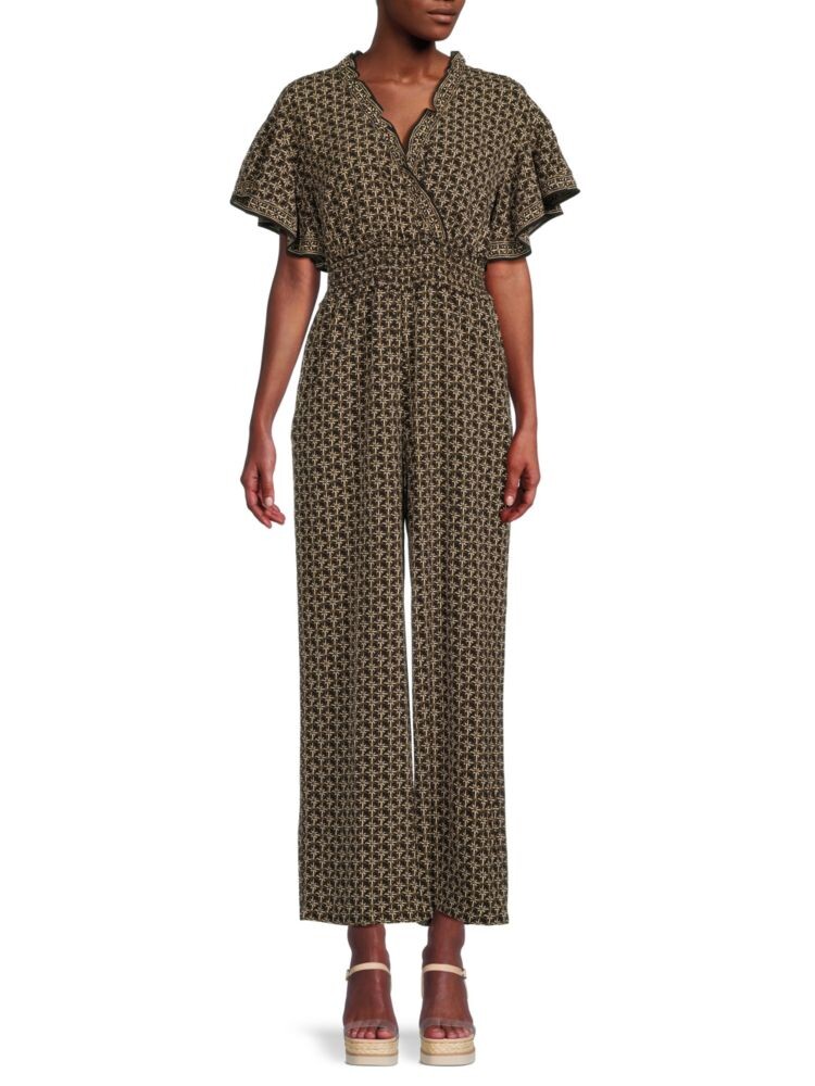 

Комбинезон с принтом Surplice Max Studio, цвет Black Camel
