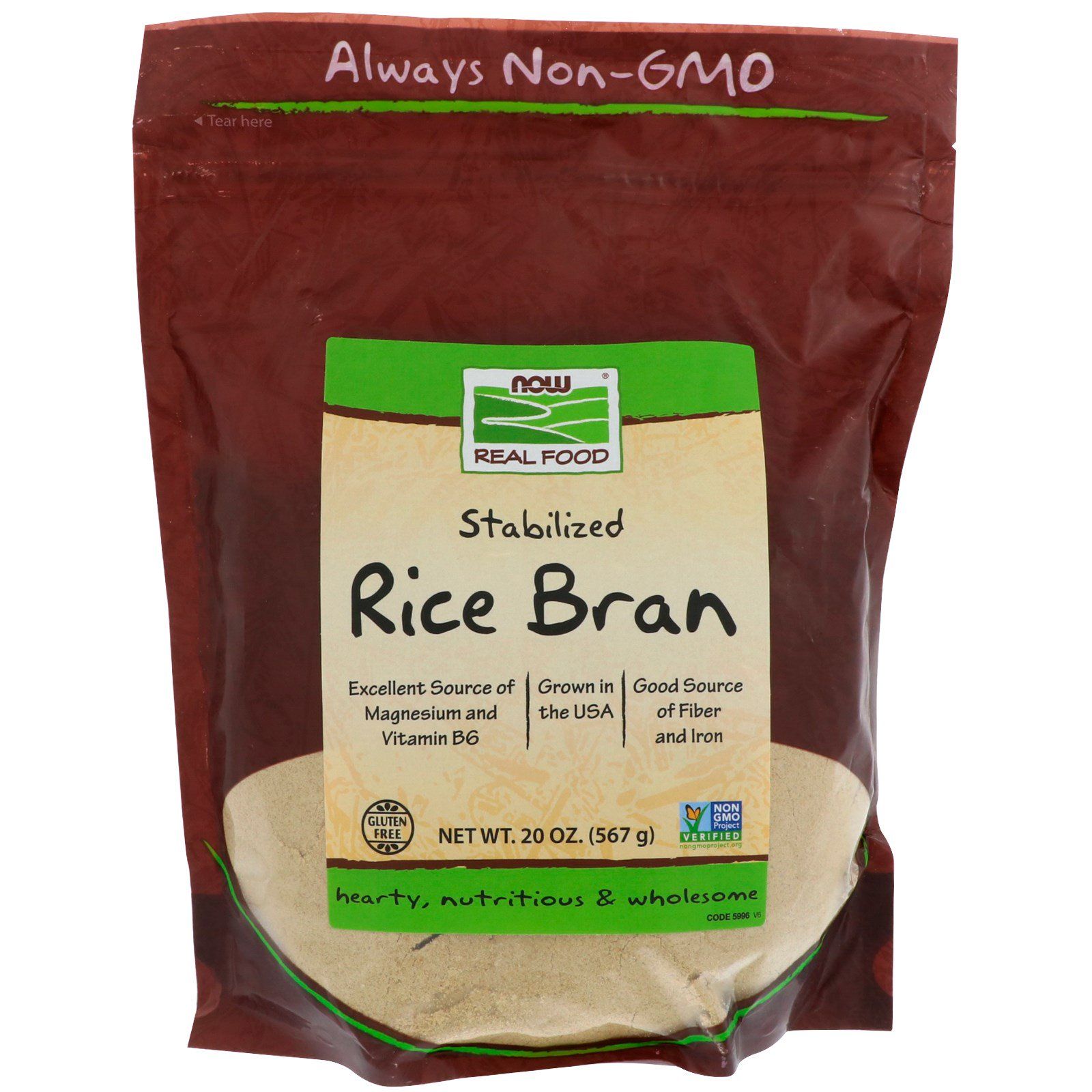 Now Foods Real Food стабилизированные рисовые отруби 567 г (20 унций) now foods real food raw almond flour 10 унций 284 г