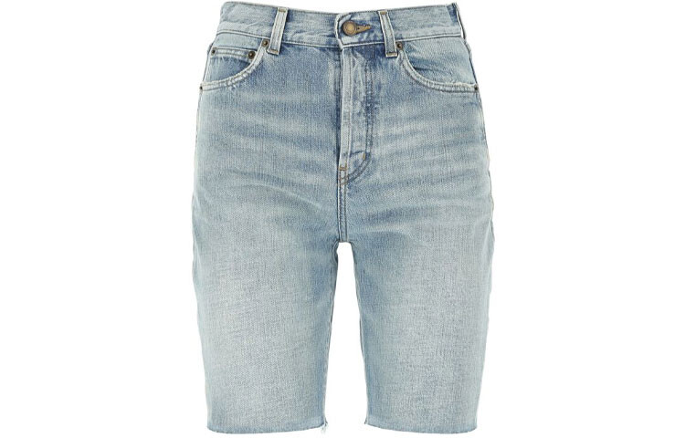 

SAINT LAURENT Женские джинсовые шорты, цвет Blue