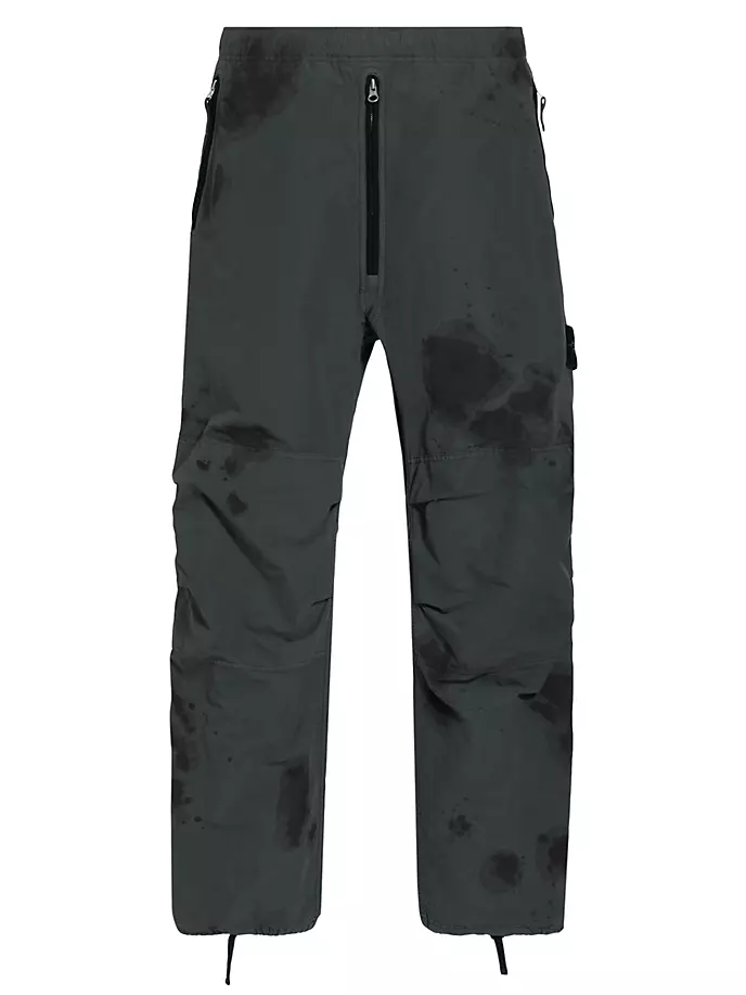 

Свободные брюки с ручной росписью Stone Island, серый
