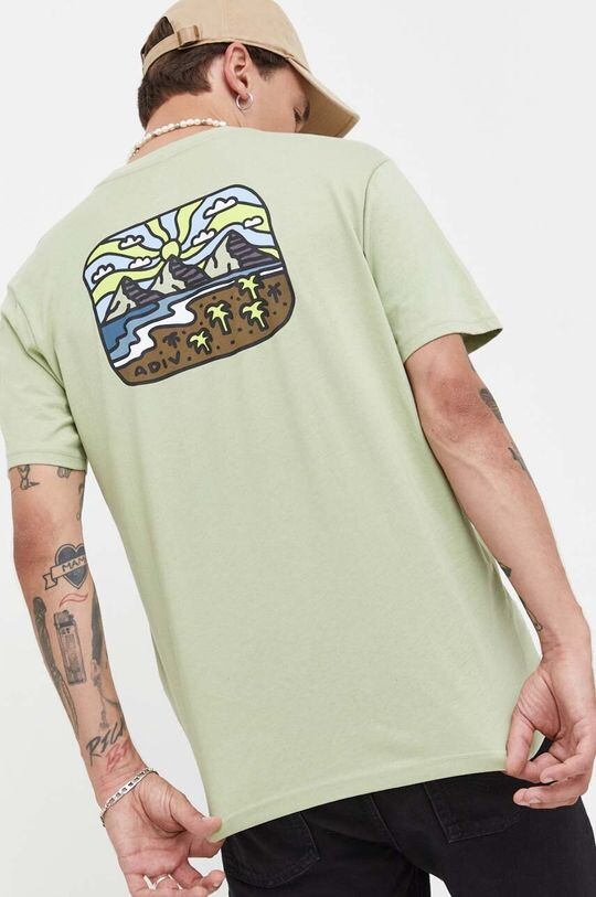 

Футболка из хлопка Billabong, зеленый