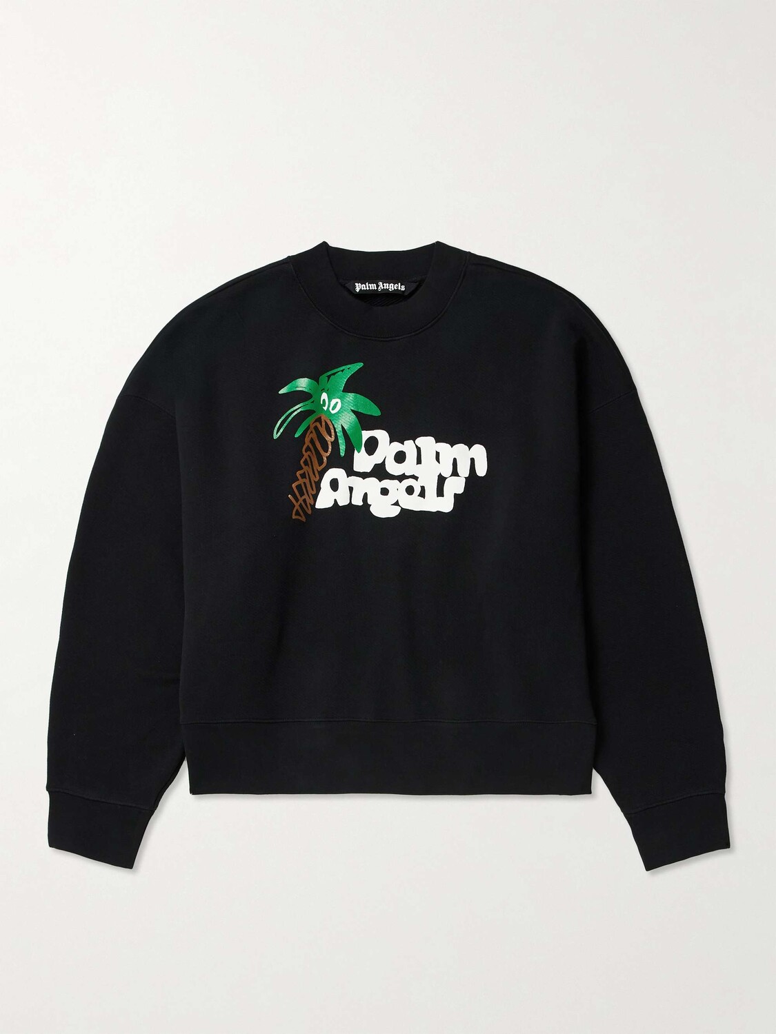 

Толстовка Sketchy из хлопкового джерси с логотипом PALM ANGELS, черный