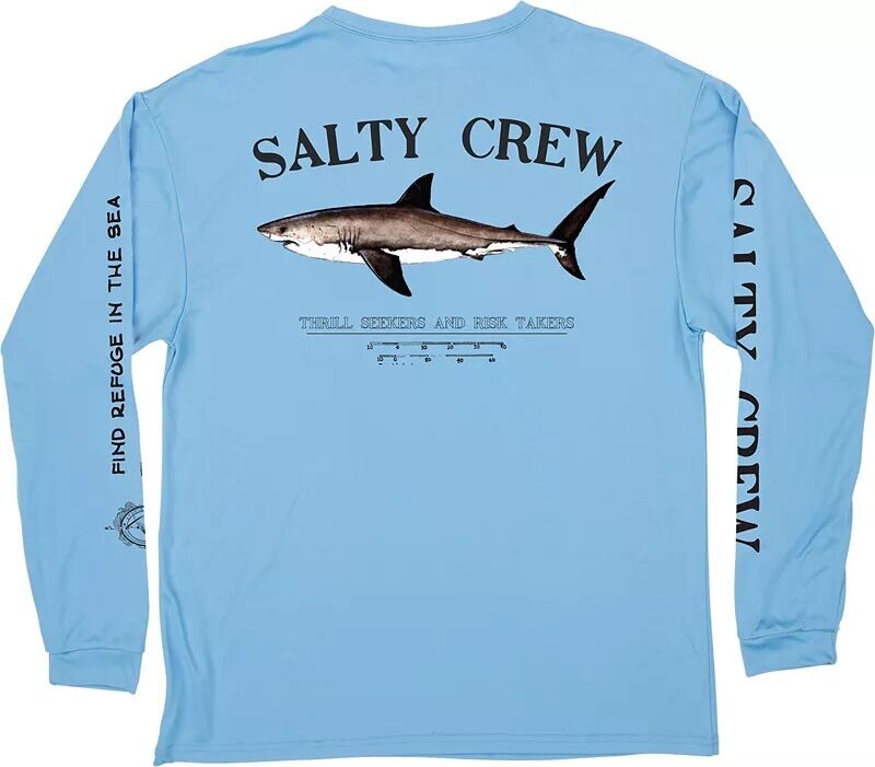 

Мужская футболка Salty Crew с длинным рукавом Bruce Tech, светло-синий