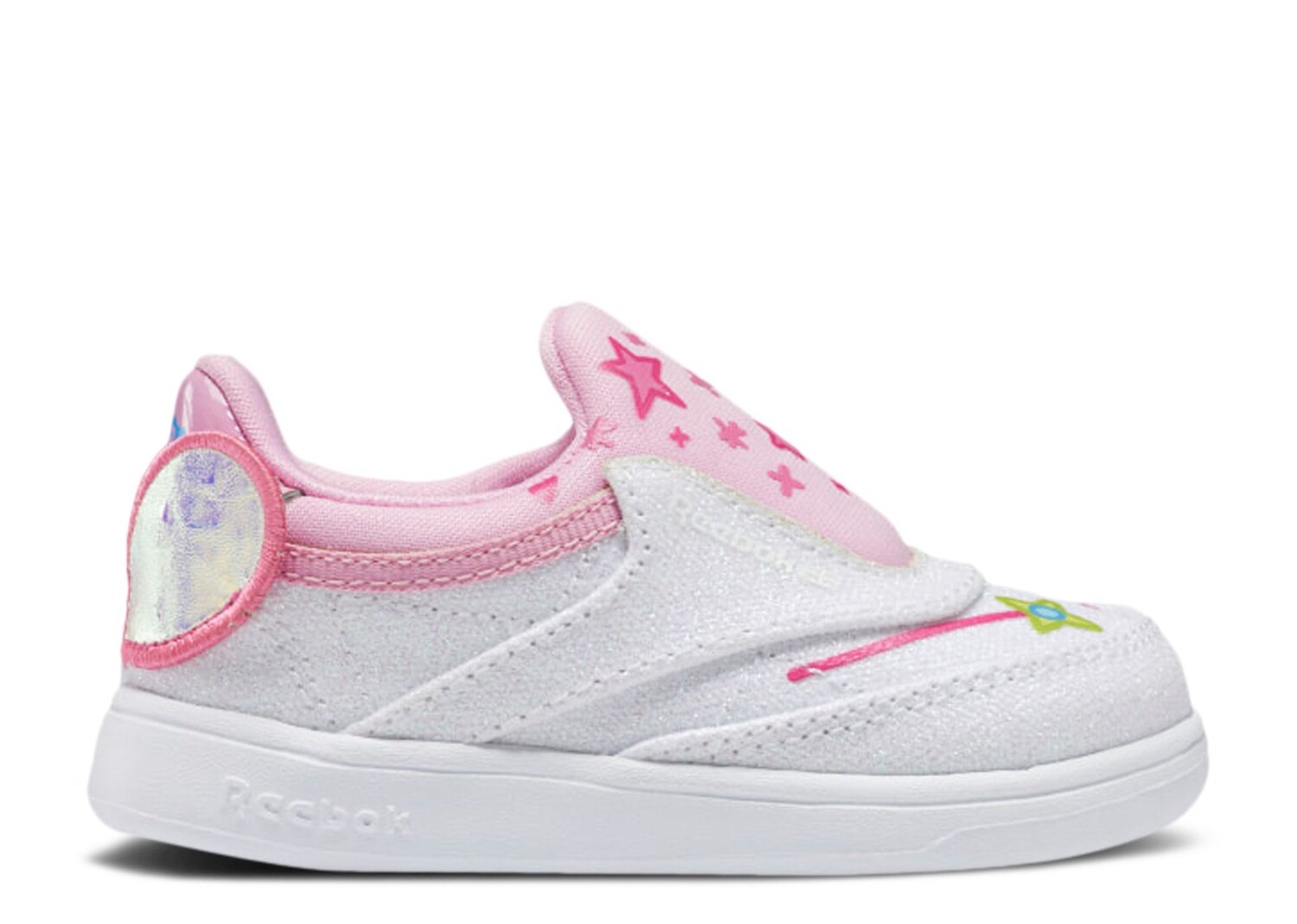 

Кроссовки Reebok Peppa Pig X Club C Slip-On 4 Toddler 'Icono Pink', белый