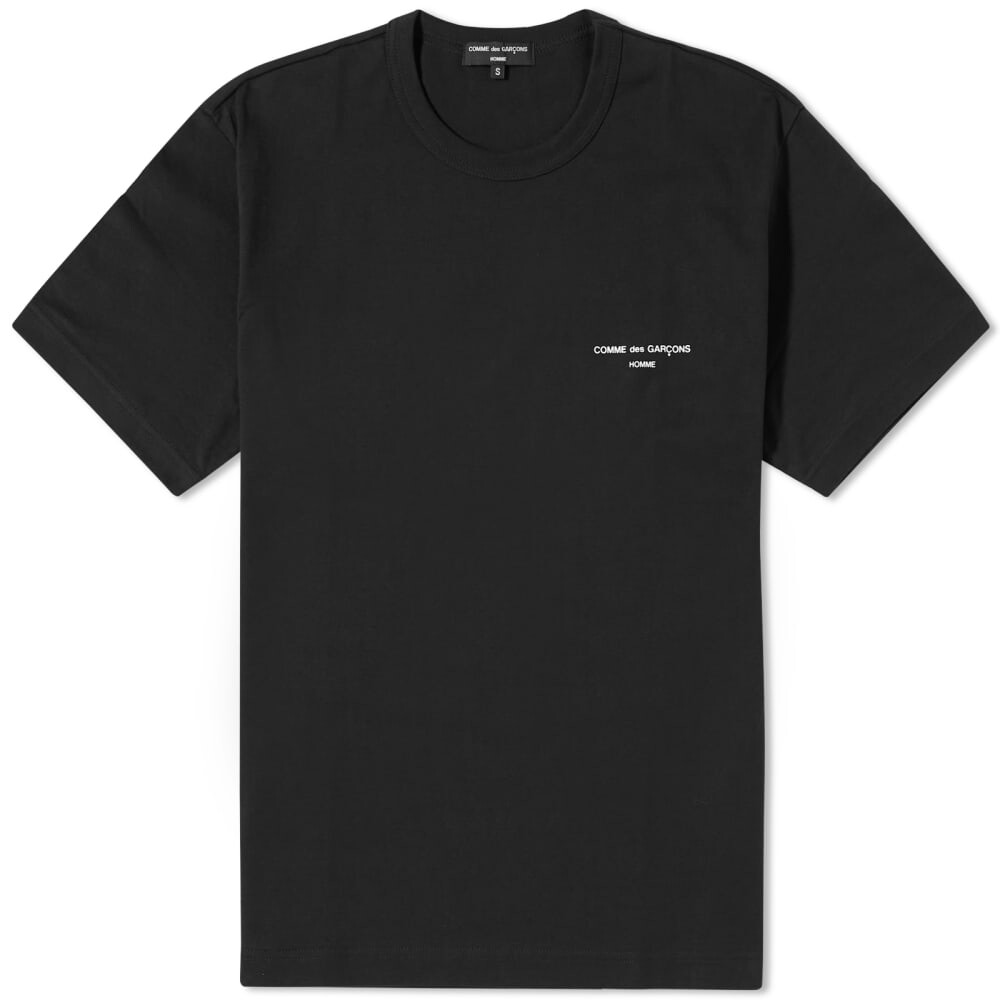 

Футболка с логотипом Comme Des Garçons Homme на груди, черный