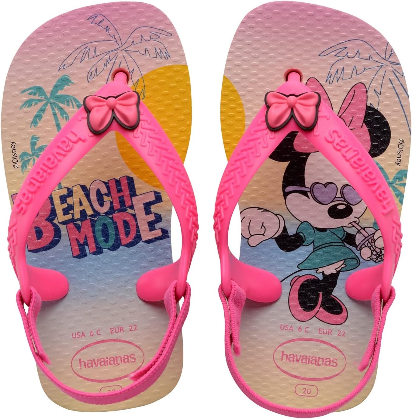 

Шлепанцы Baby Disney Classics Flip-Flop Havaianas, цвет Pink/Pink