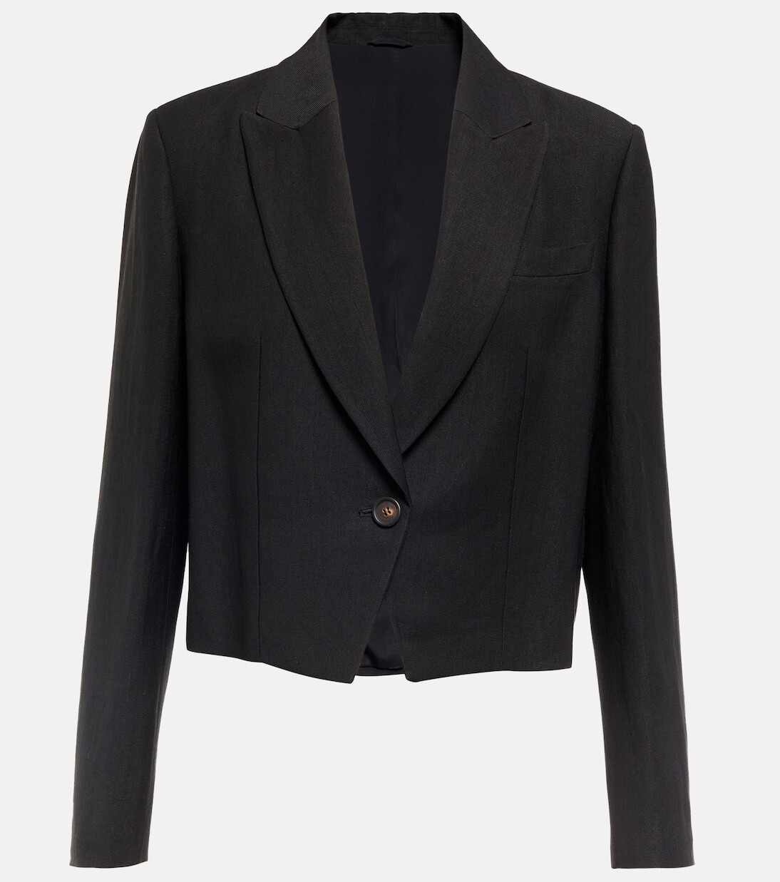 

Укороченный пиджак Brunello Cucinelli, черный