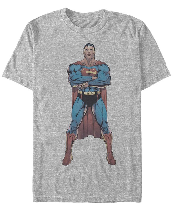 Мужская футболка с коротким рукавом Superman The Man Fifth Sun, серый черная планка для галстука супермена из комиксов dc cufflinks inc