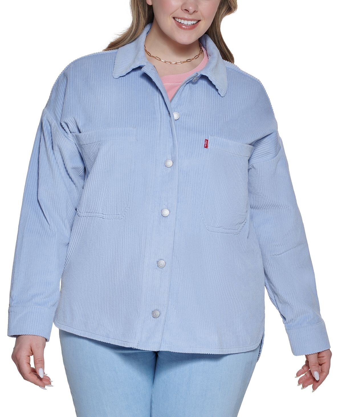 

Модная вельветовая хлопковая куртка больших размеров Levi's