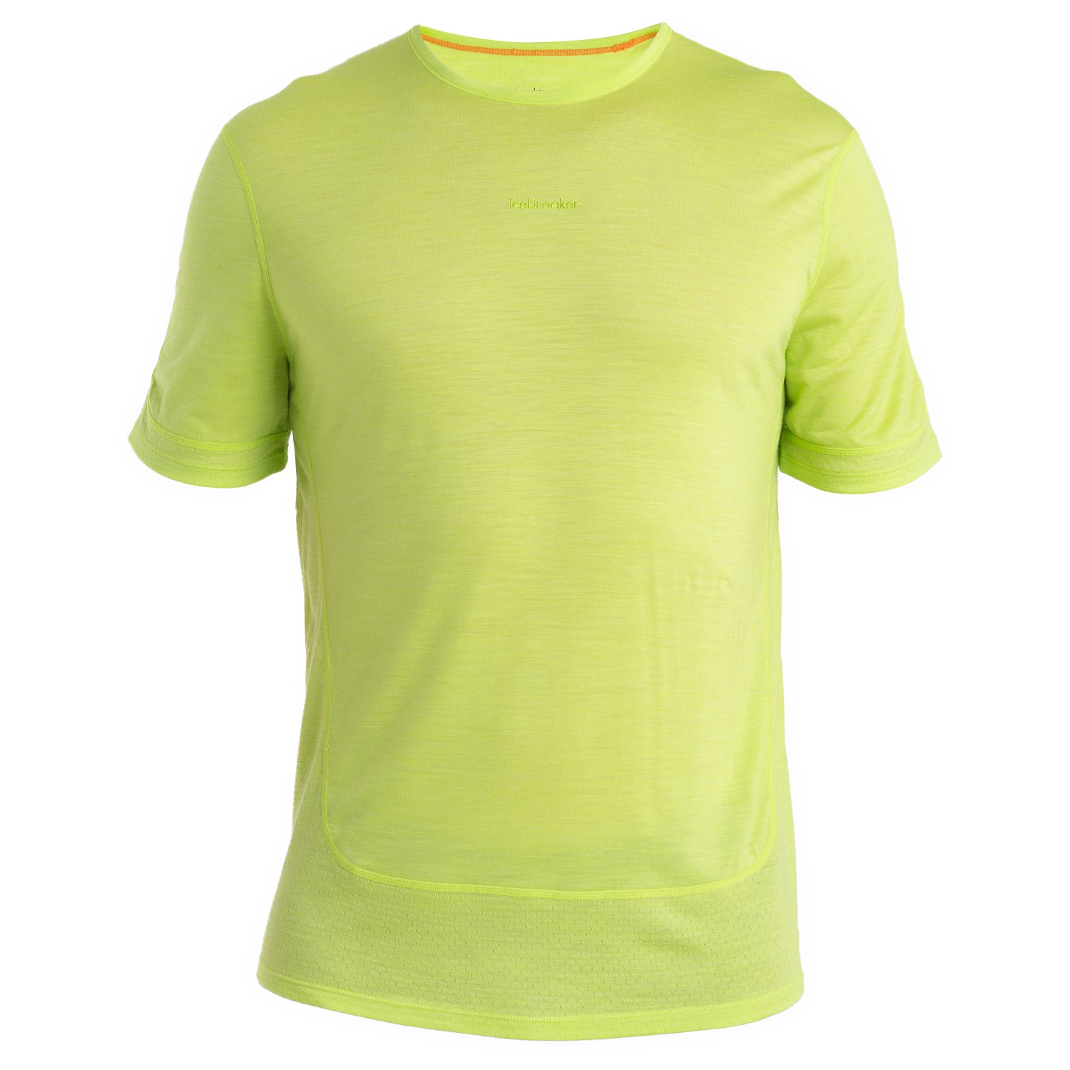 Рубашка из мериноса Icebreaker Merino 125 Zoneknit Energy Wind S/S Tee, цвет Hyper