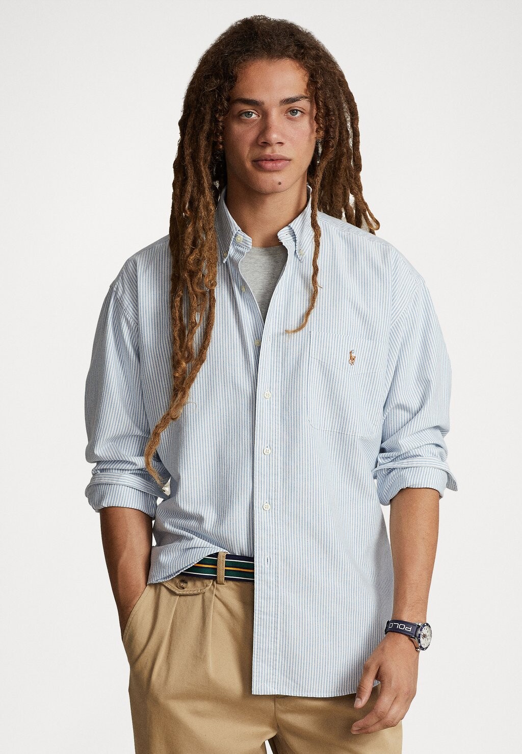 

Рубашка LONG SLEEVE SPORT Polo Ralph Lauren, синий/белый