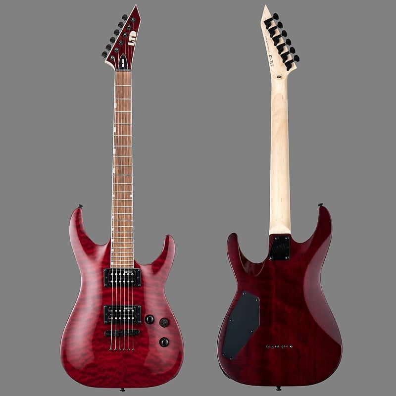 Электрогитара ESP LTD MH-200 Electric Guitar w/Natural Quilted Maple Top - See Thru Black Cherry