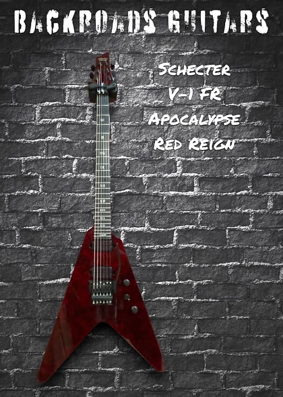 Электрогитара Schecter V-1 FR Apocalypse in Red Reign