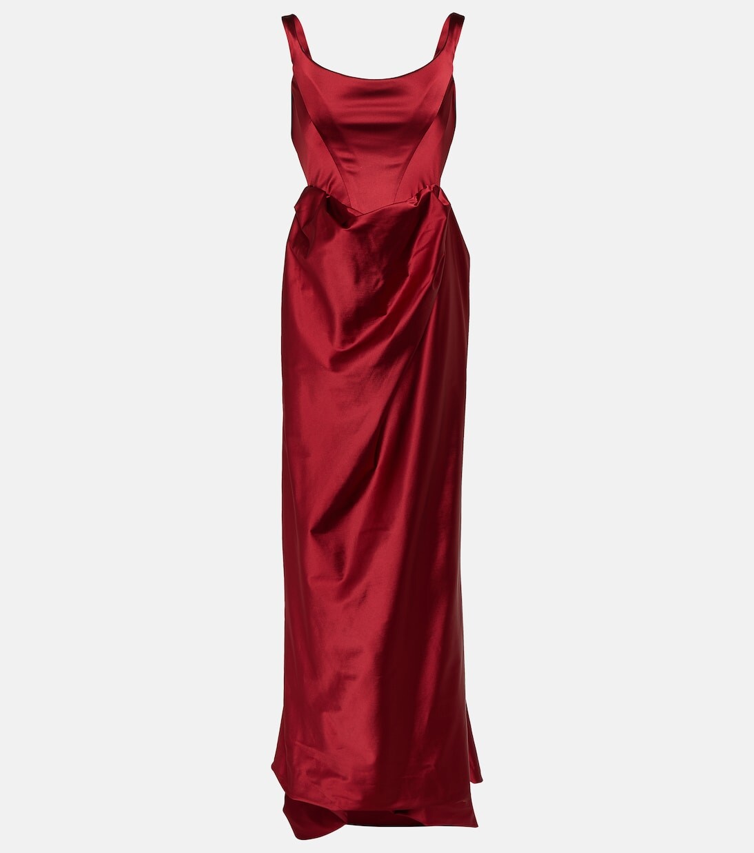 

Атласное платье с драпировкой Vivienne Westwood, красный