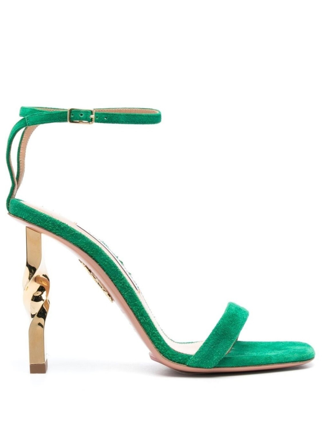

Aquazzura босоножки с открытым носком, зеленый