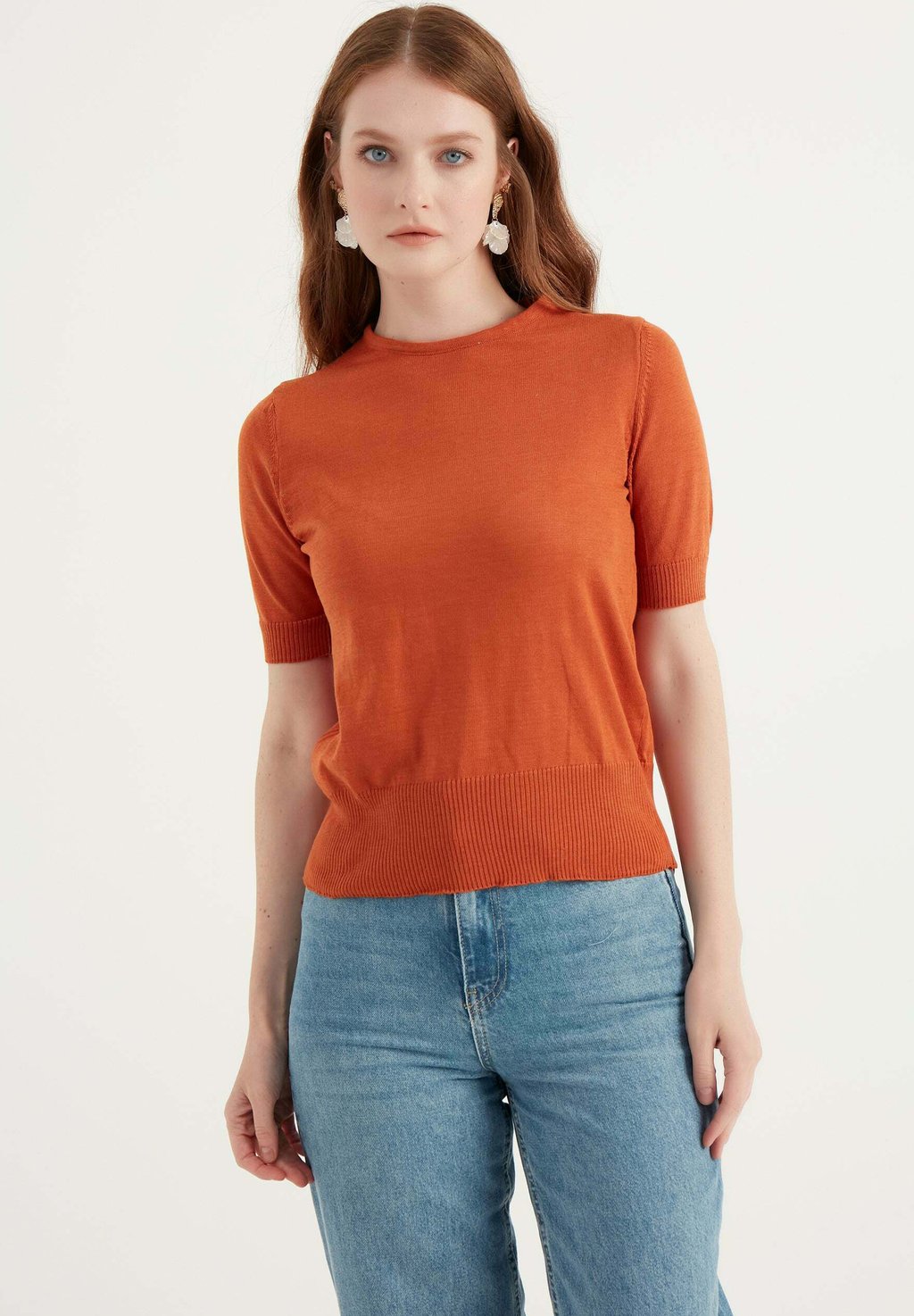 

Вязаный свитер Half Sleeve Knitwear Herita, цвет orange