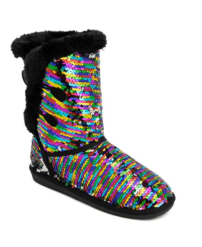 

Женские зимние ботинки Marty Cosy Regular из телячьей кожи Sugar, цвет Rainbow Sequins