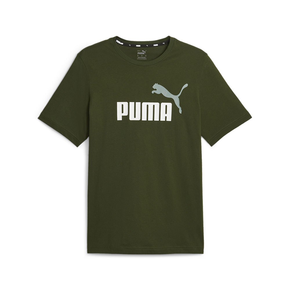 Футболка Puma Ess+ 2 Col Logo, зеленый