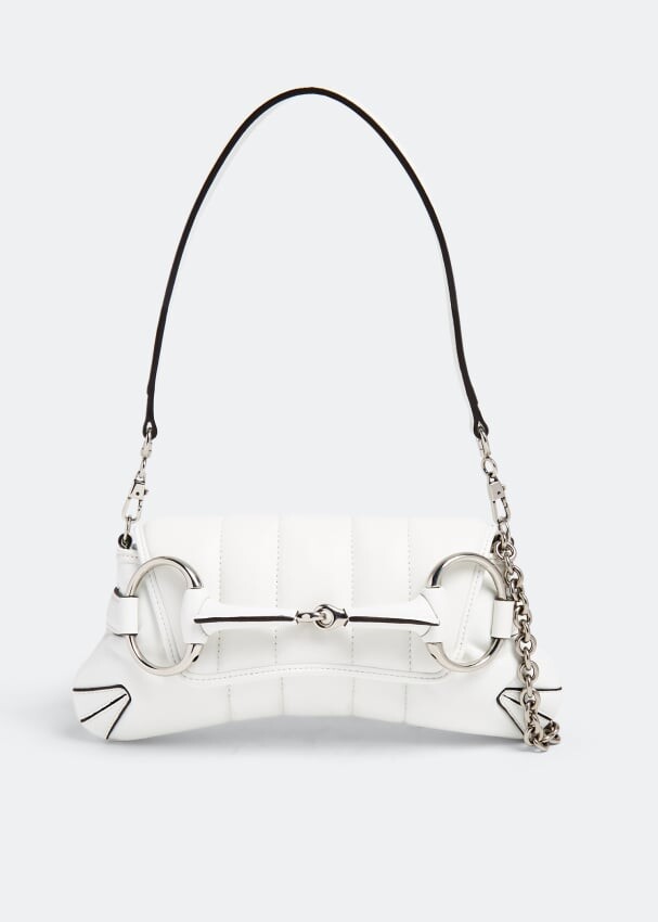 

Сумка через плечо Gucci Horsebit Chain Small, белый