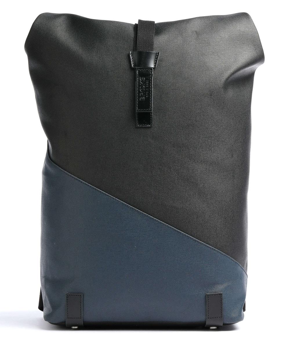 Большой рюкзак Pickwick в стиле пэчворк из парусины с откидной крышкой, 16 дюймов Brooks England, черный