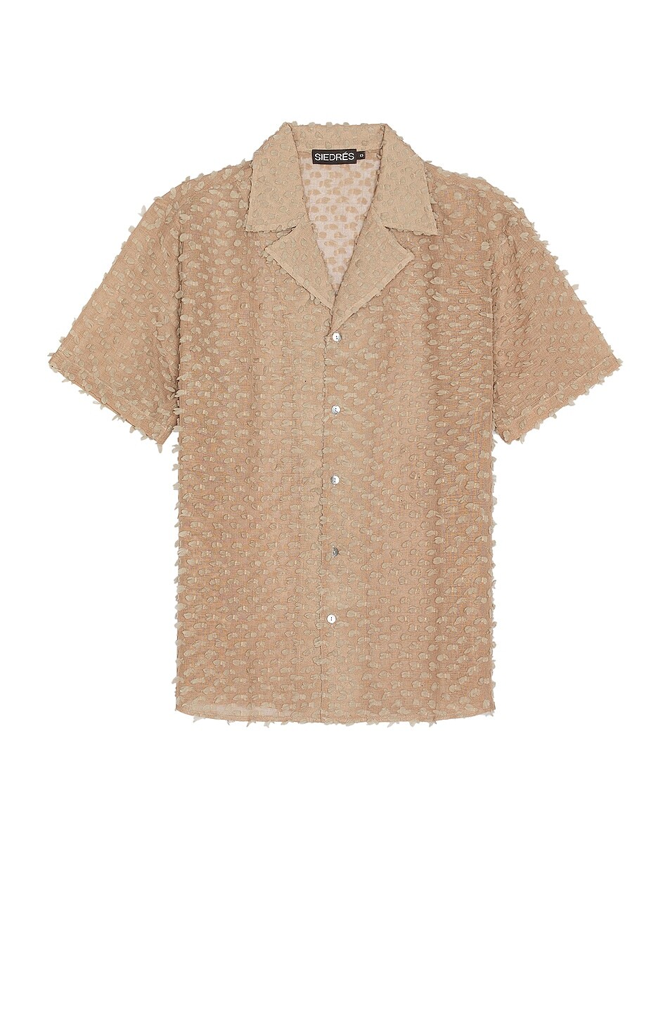 

Рубашка Siedres X Fwrd Resort Collar Short Sleeve Linen, цвет Milky Brown