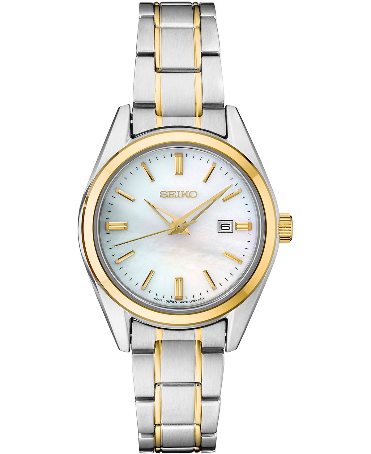 цена Женские двухцветные часы-браслет из нержавеющей стали Essentials 29,8 мм Seiko