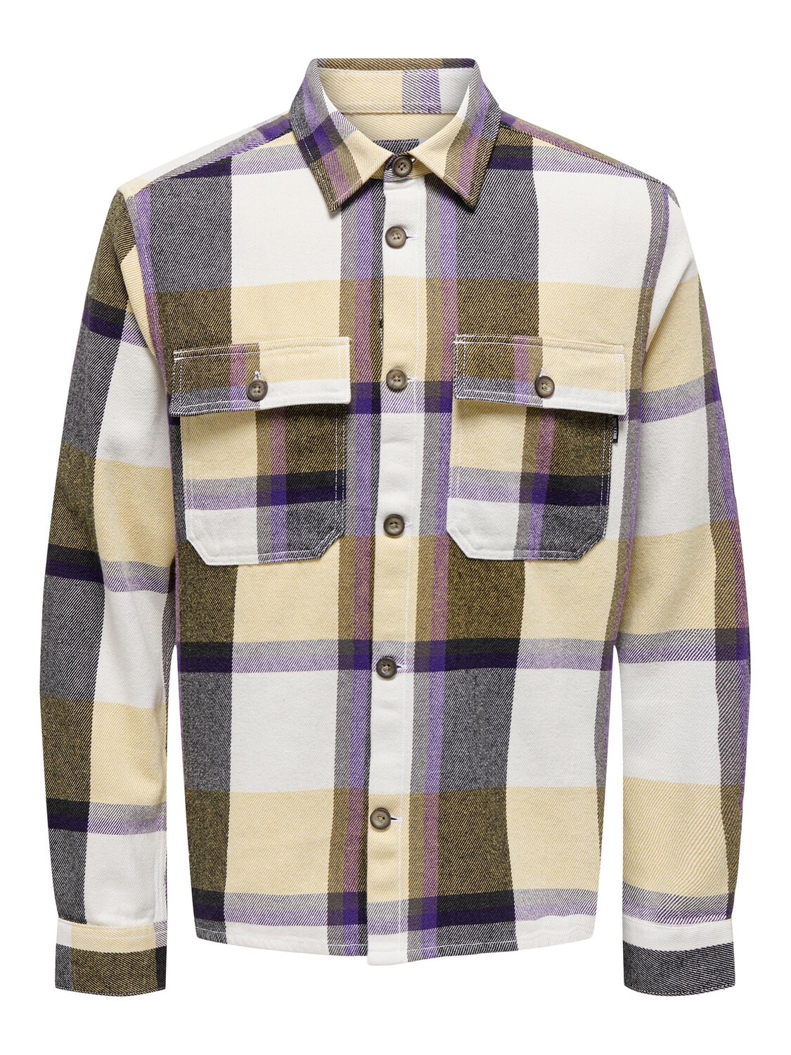 

Рубашка ONLY Holzfäller Twill Overshirt ONSMAR, бежевый