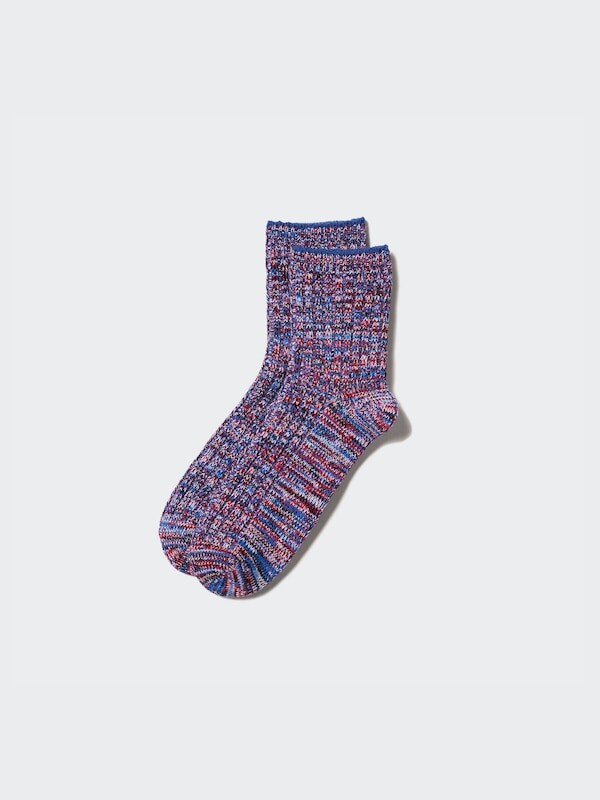 

Короткие носки меланжевые Uniqlo, красный