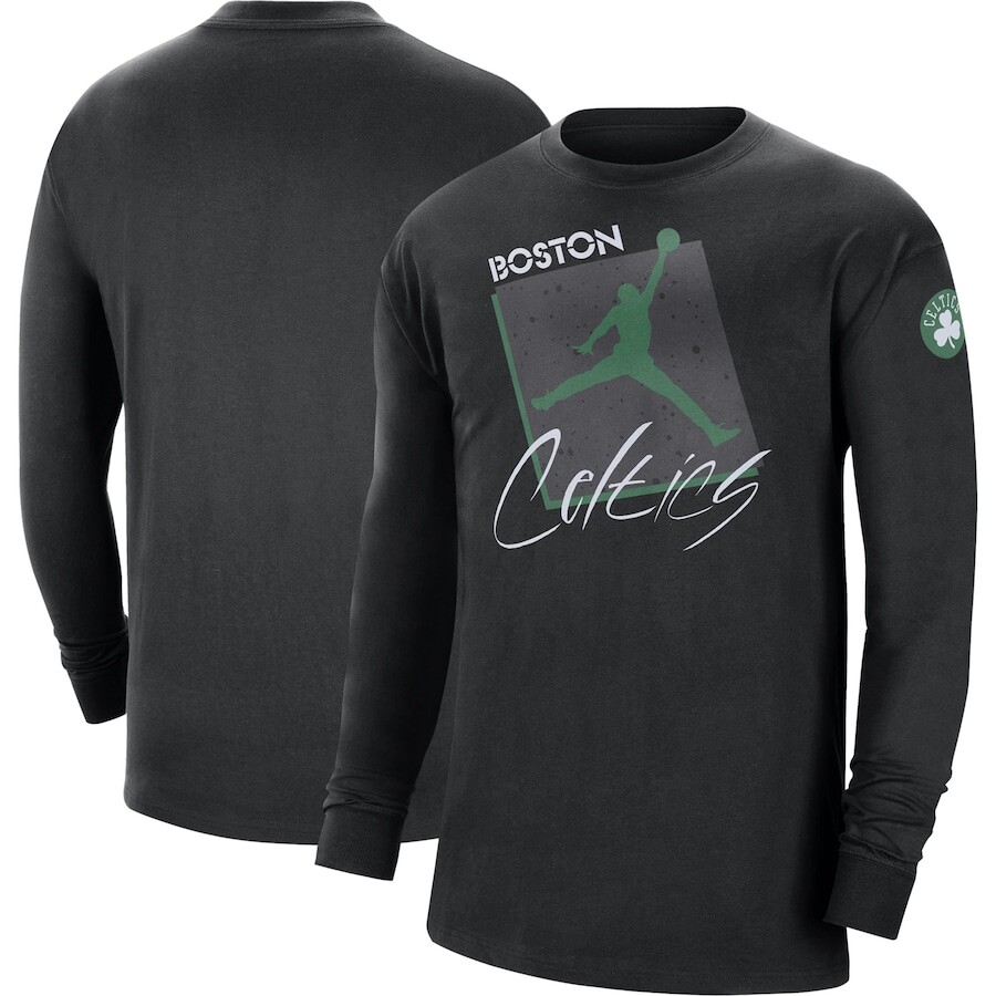 

Футболка с длинным рукавом Jordan Brand Boston Celtics, черный