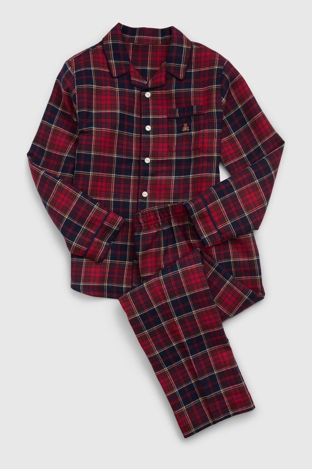 

Клетчатая детская пижама Gap, красный
