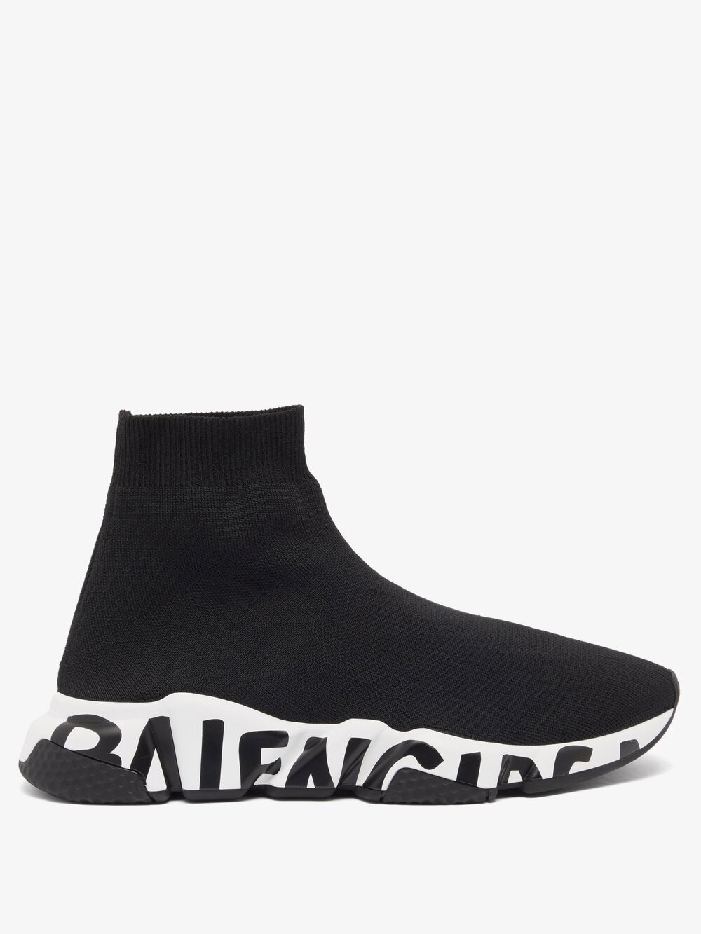 

Кроссовки speed с принтом граффити Balenciaga, черный