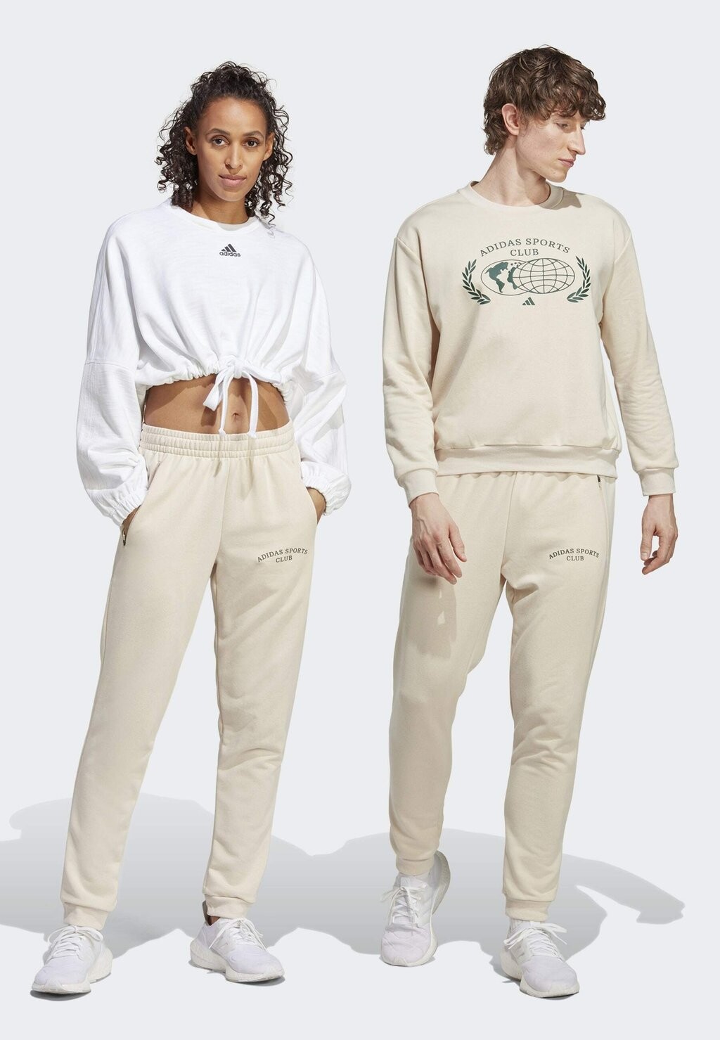 

Спортивные брюки Adidas, бежевый