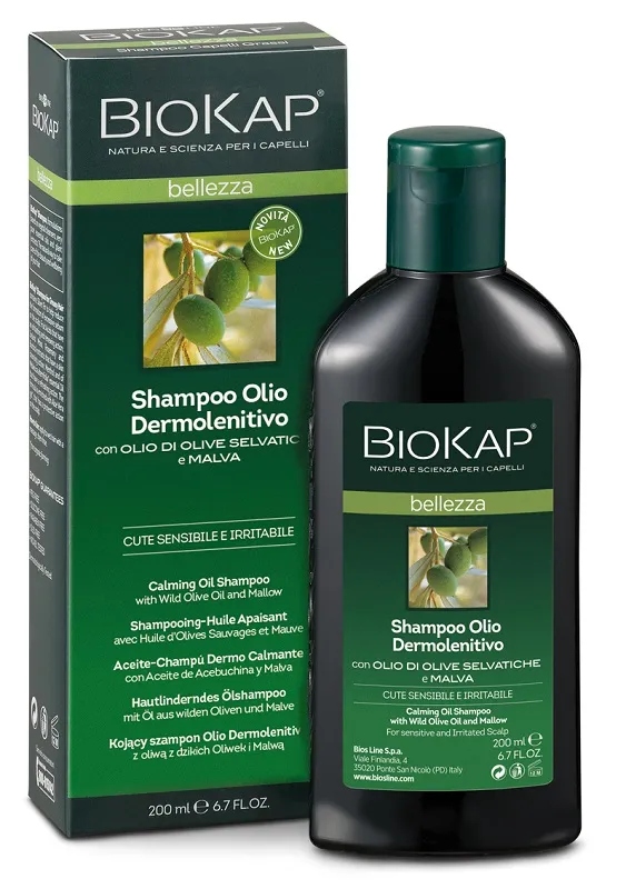 

Biokap Шампунь Dermosoothing Oil для чувствительной и раздражительной кожи головы 200 мл