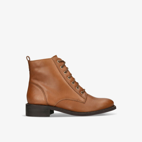 

Кожаные ботильоны Spike на шнуровке Carvela, цвет tan