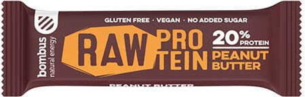 

Батончик RAW PROTEIN с арахисом без глютена 50 г Bombus