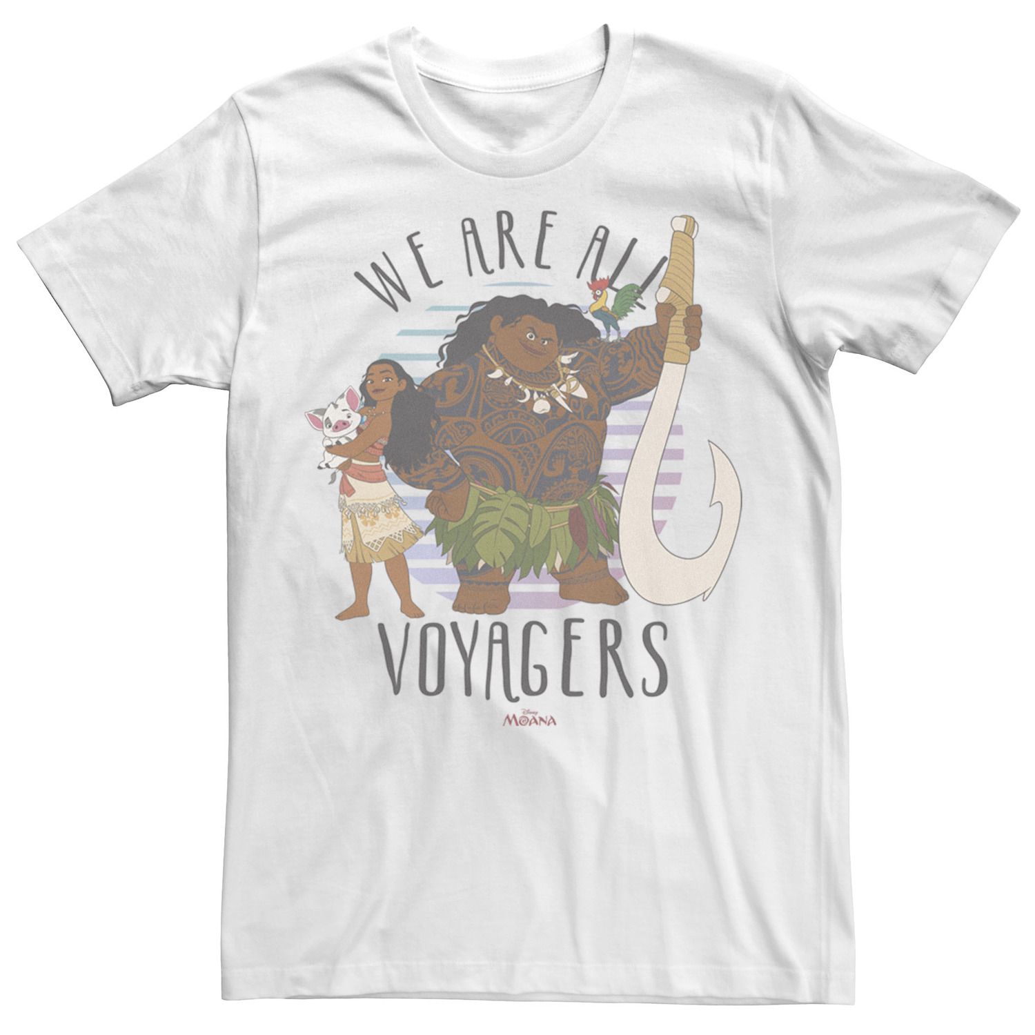Мужская футболка Moana Pua Maui Hei Hei We Are All Voyagers Disney