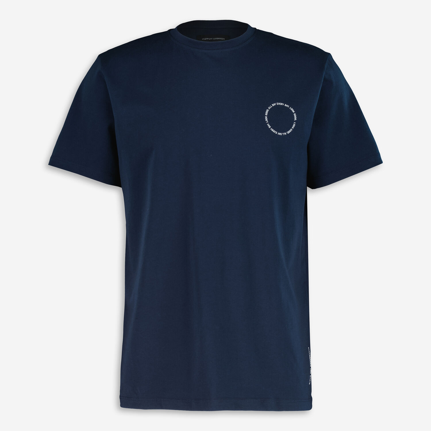 Темно-синяя футболка классического кроя Clean Cut Copenhagen рубашка clean cut copenhagen темно синий