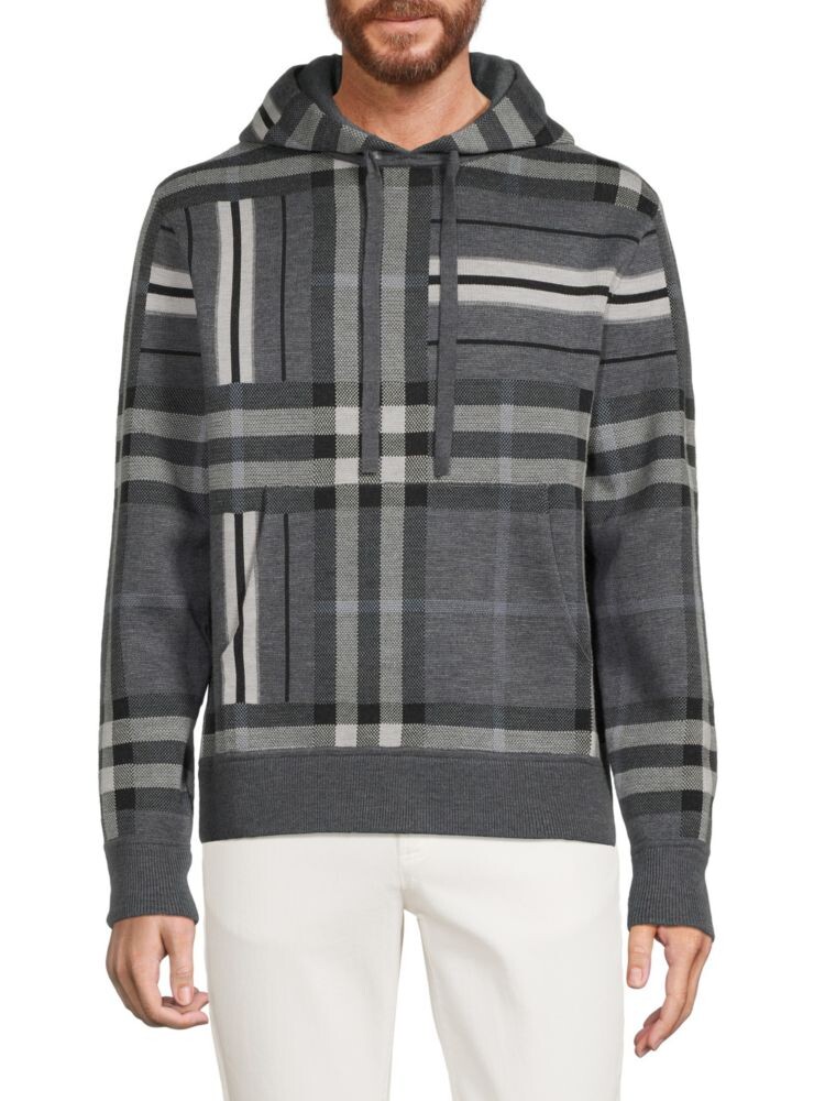 

Толстовка из смесовой шерсти в клетку Burberry, цвет Grey Multi