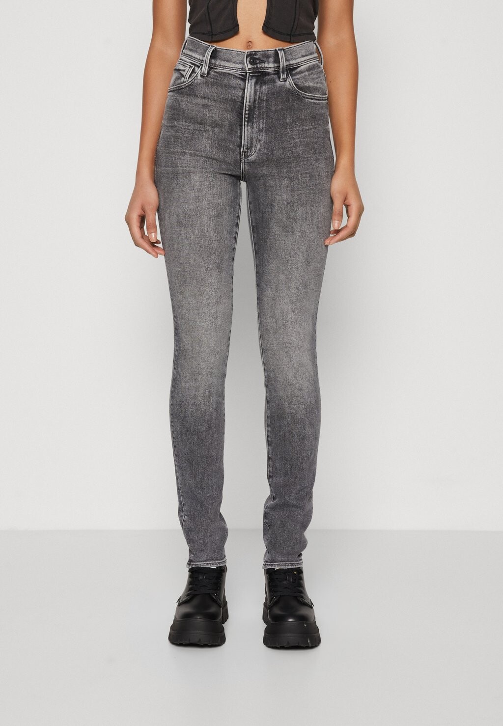 

Джинсы Skinny Fit Kafey Ultra High Skinny G-Star, выцветший одиссея серый